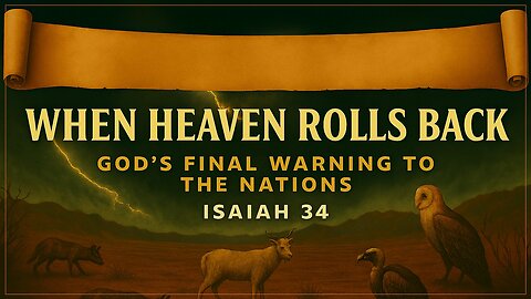 October 19, 2025 - "When the Heaven Rolls Back" (Isaiah 34)