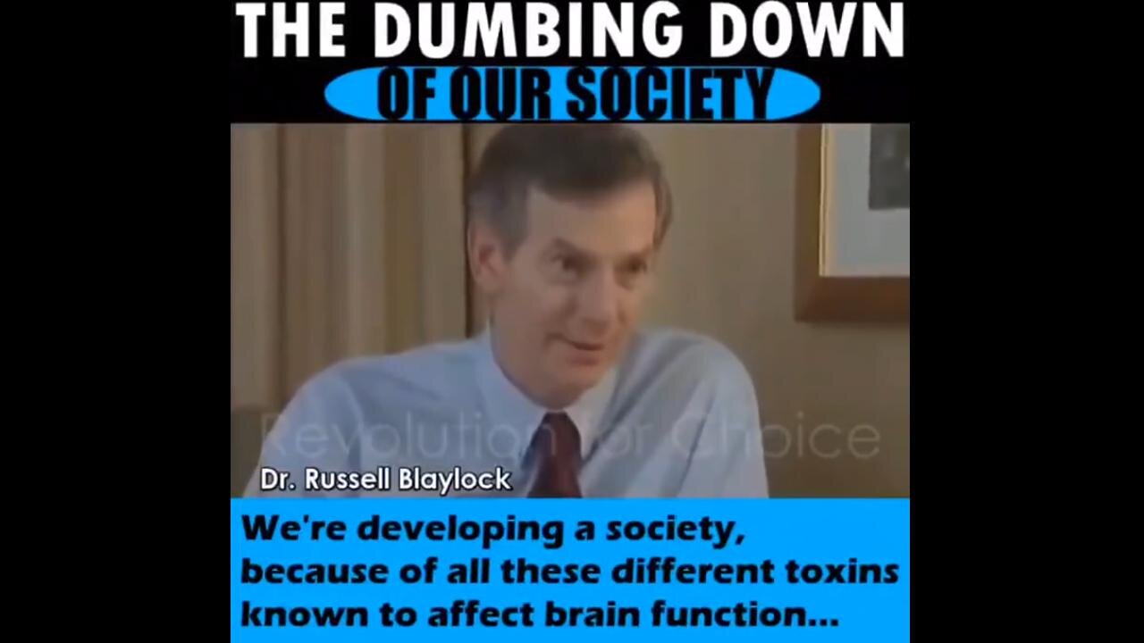 Dr Blaylock Explains Purpose Of Chemicals in Our Food - Dumbing Down Society (Speech 3.24.2013)