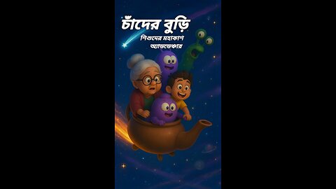 চাঁদের বুড়ি ও উল্কাপিণ্ডের চিঠি | চা চোর এলিয়েনের বিপদ! | শিশুদের মহাকাশ অ্যাডভেঞ্চার
