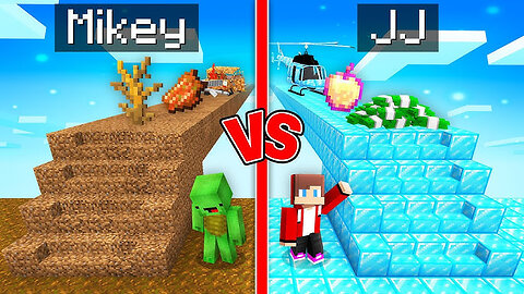 Mikey Noob Bridge VS JJ Pro Bridge Challenge!