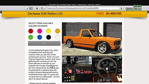 GTA 5, Declasse Drift Walton L35