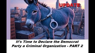 It's Time to Declare the Democrat Party a Criminal Organization - Part 2