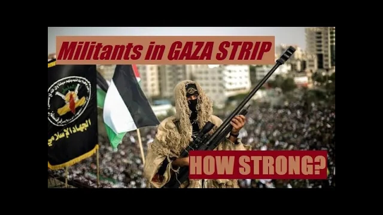 How strong were the Palestinian groups in the Gaza Strip as of 2019?