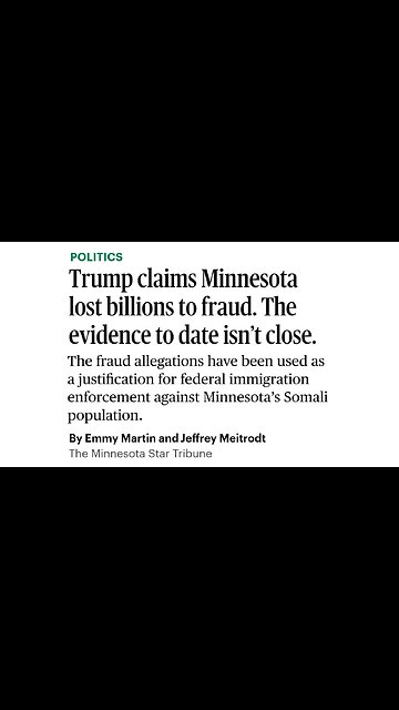 Star Tribune's Attempt To Debunk Trump's Claim About Scope Of MN Fraud Is Aging Worse By The Day