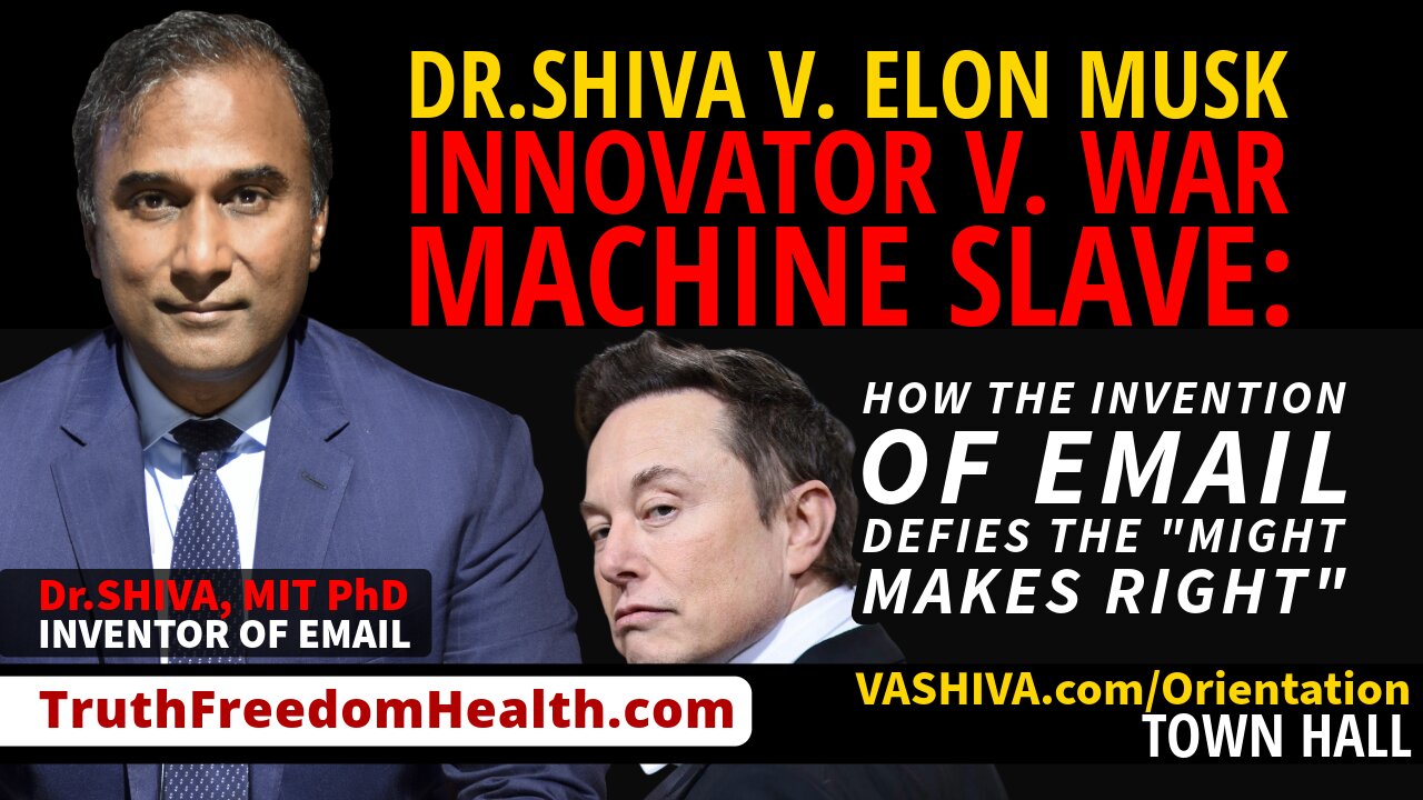 Dr.SHIVA® LIVE: DR. SHIVA vs. ELON MUSK. Innovator vs. War Machine Slave