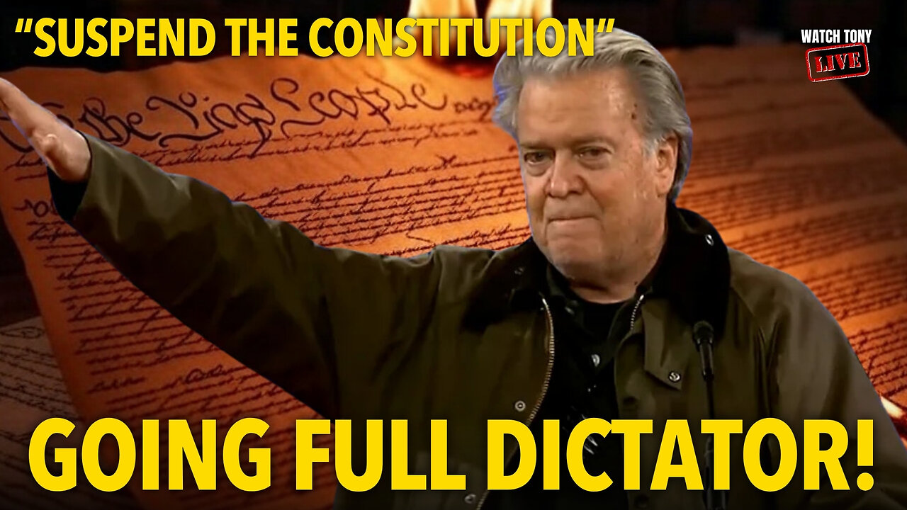 BREAKING: Steve Bannon DEMANDS Trump Suspend Habeas Corpus | The Tony Michaels Podcast #902