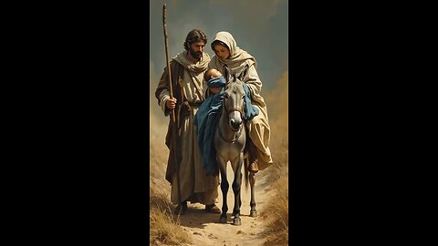 Mary and Joseph with baby Jesus