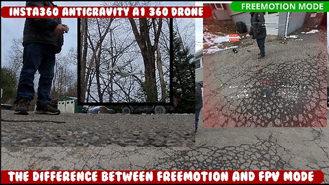 Antigravity A1 Drone Test: Freemotion vs FPV Comparison. Switched to FPV automatically?