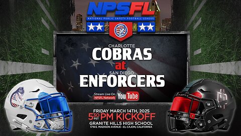 Charlotte Cobras at San Diego Enforcers [NPSFL Week 1, 2025]