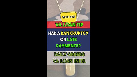 Can I Use a VA Loan with Bad Credit or After Bankruptcy?