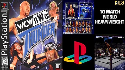WCW/nWo Thunder - Sony PlayStation - Scott Hall (10 Match World Heavyweight)