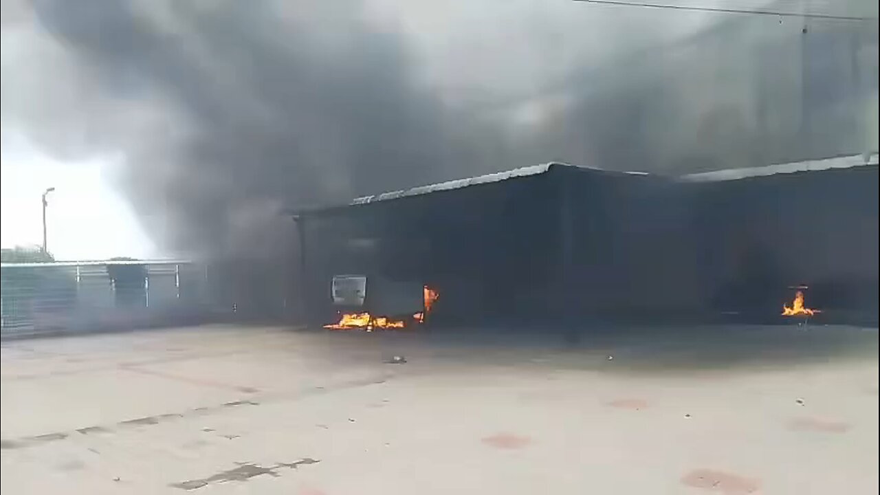 A Church building is burned due to short circuit