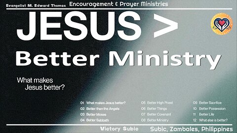 Jesus Greater Than: Better Ministry