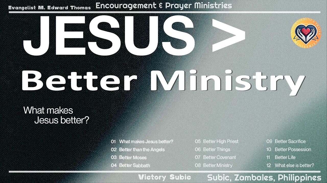 Jesus Greater Than: Better Ministry