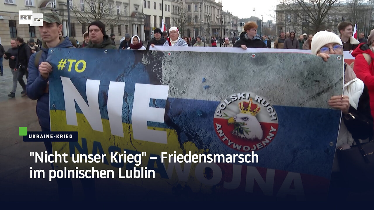 Nicht unser Krieg – Friedensmarsch im polnischen Lublin