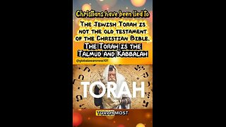 The Jewish Torah is not the old testament of our Christian Bible.