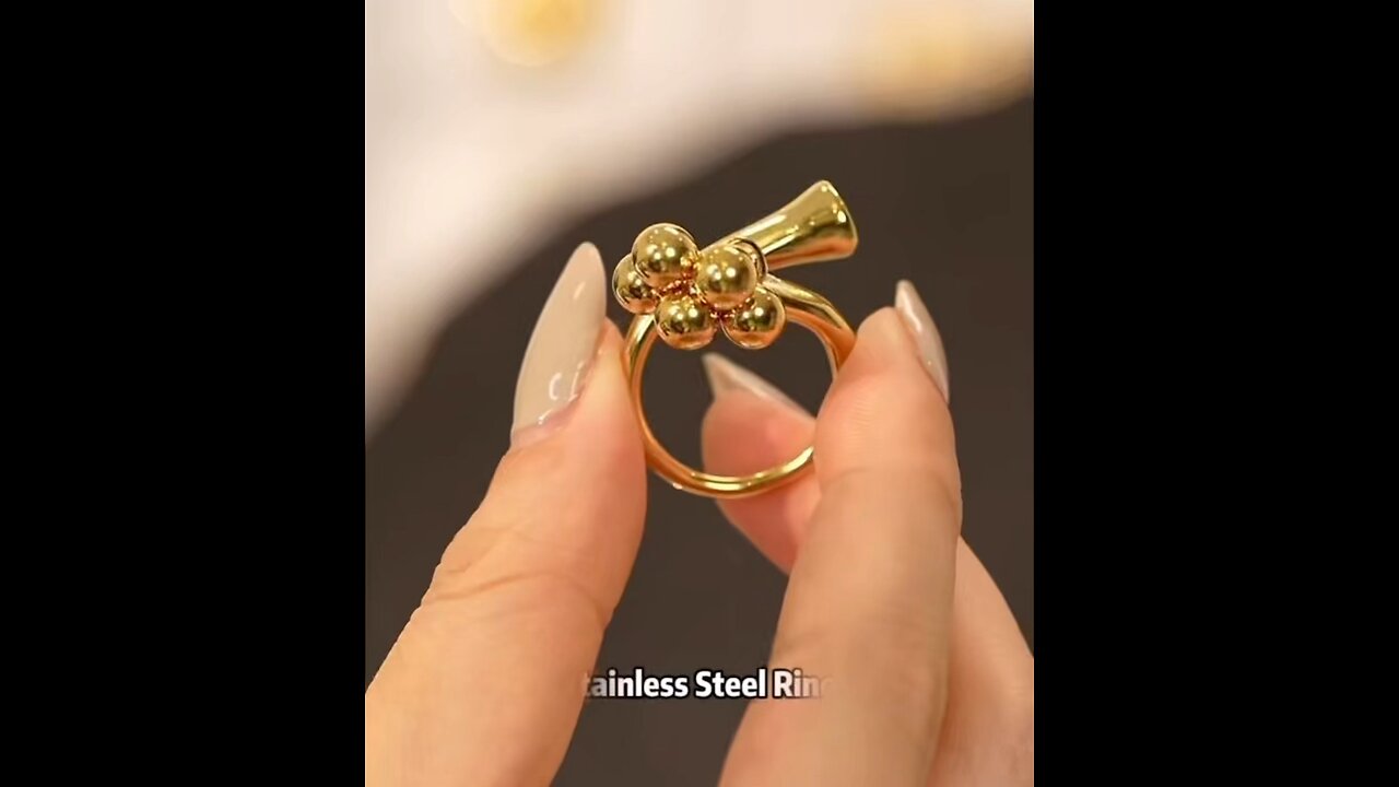 Gold plated ring