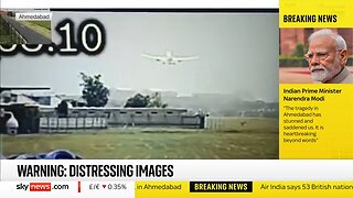 New footage shows moment Air India plane takes off and crashes