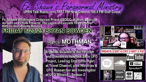 "BRYAN M. BOWDEN"! MOTHMAN and Beyond!!