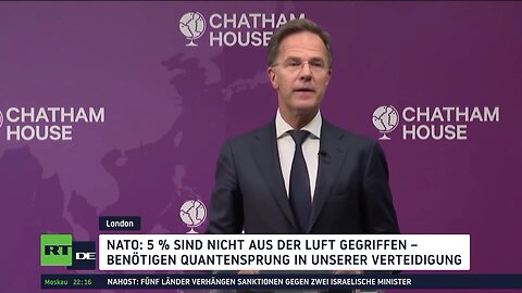 NATO-Generalsekretär fordert: "Bündnispartner sollen Verteidigungsausgaben auf 5 % des BIP steigern“