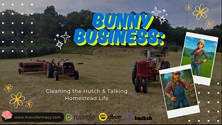 Bunny Business: Cleaning the Hutch & Talking Homestead Life