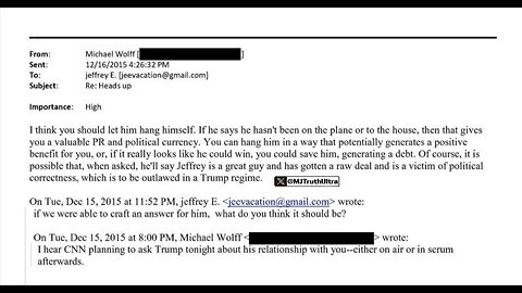 Trump says he will be suing Michael Wolff After discovering coached Epstein to hurt Trump