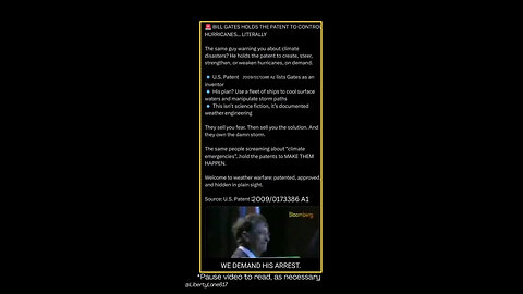 🌪️Bill Gates Holds a Patent Capable of Controlling a Hurricane