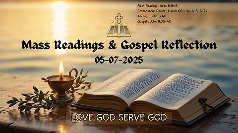 Today’s Holy Mass Readings and Gospel Reflection - Wednesday, May 7,2025