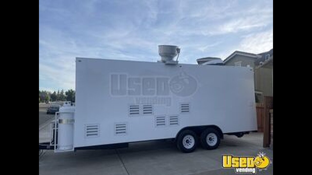 2023 8.5' x 20' Kitchen Food Concession Trailer with Pro-Fire System for Sale in California!
