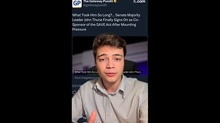 Victor Reacts: The Senate MUST Pass the SAVE Act!