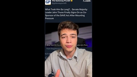 Victor Reacts: The Senate MUST Pass the SAVE Act!