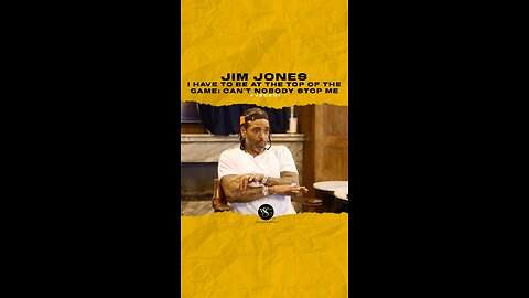 @jimjonescapo I have to be at the top of the game; Can’t nobody Stop me