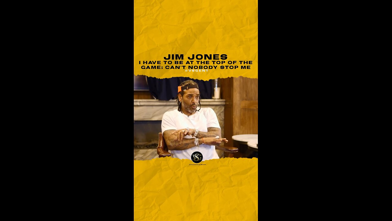 @jimjonescapo I have to be at the top of the game; Can’t nobody Stop me