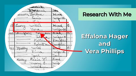Research with me: Effalona Hager and Vera Phillips
