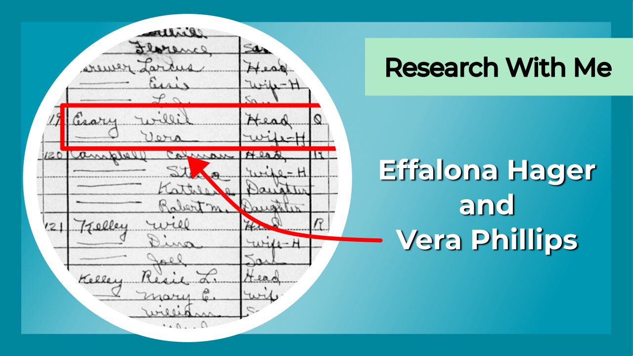Research with me: Effalona Hager and Vera Phillips