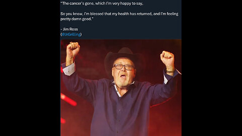 Jim Ross Beats Cancer – A Real Fighter! #shorts