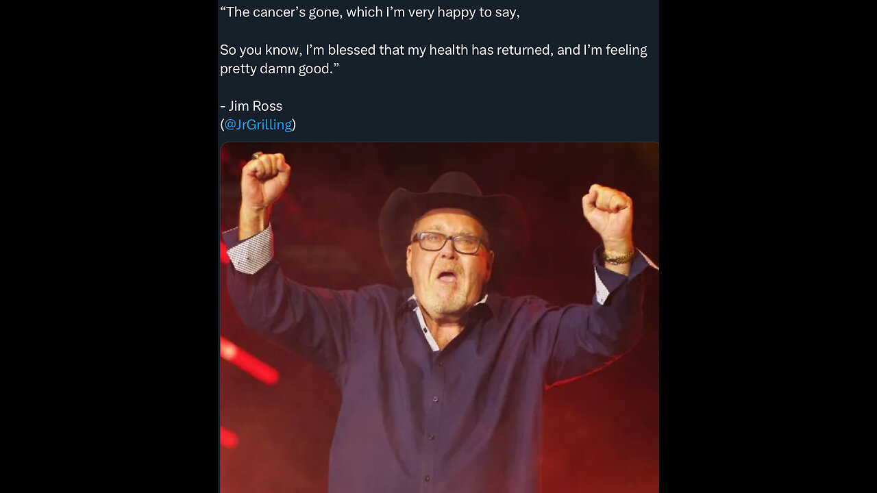 Jim Ross Beats Cancer – A Real Fighter! #shorts