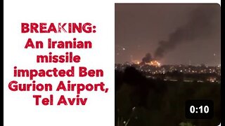 🇮🇷/🇮🇱 BREAKING: An Iranian missile impacted Ben Gurion Airport, Tel Aviv