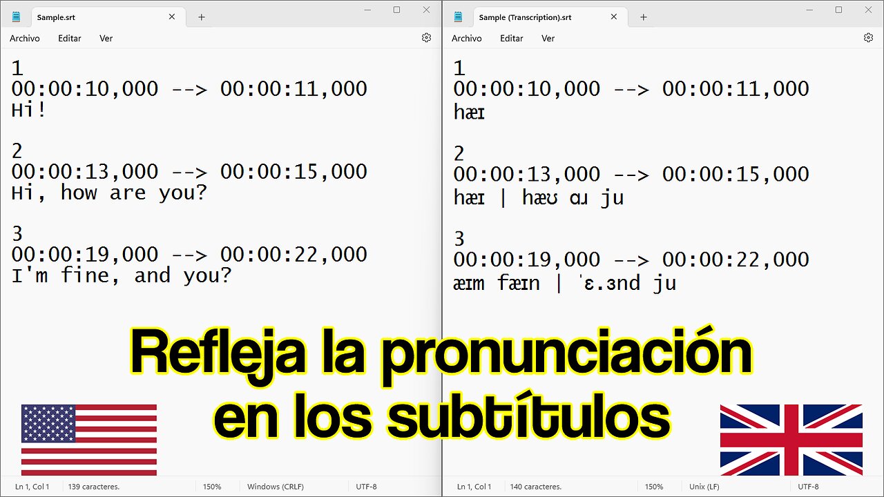 Consigue los subtítulos fonéticos para tu película en inglés