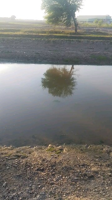 water canal in village