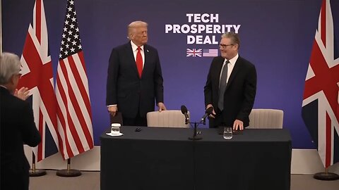 President Trump participates in a business leaders reception with UK Prime Minister Kier Starmer
