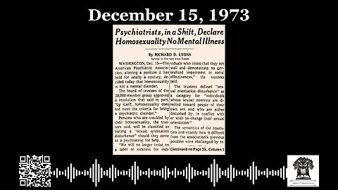 #OnThisDay December 15, 1973: Diagnostic Reversal