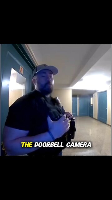 Doorbell cam catches a cop’s story that just doesn’t add up 😳#doorbellcamera #securityfootage #japd