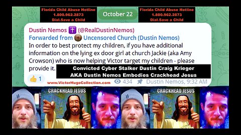 Convicted Cyber Stalker Dustin Nemos Uses Followers 2 Stalk Church Member Jackie Weickum Amy Crowson
