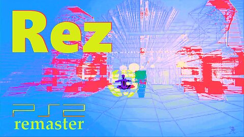 Rez (Trance Color Scheme, RetroTINK-5x Pro, PS2 remaster) - Stage 1 Boss