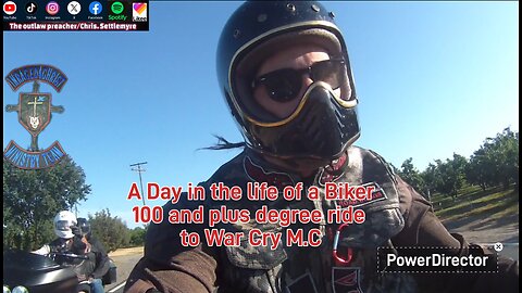 A Day in the life of a Biker100 and plus degree ride to War Cry M.C #theoutlawpreacher