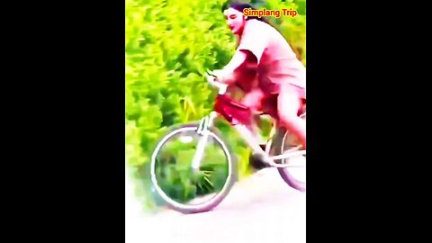 Simplang Trip 125: Bicycle ride accidentally fell down to push-ups exercise.