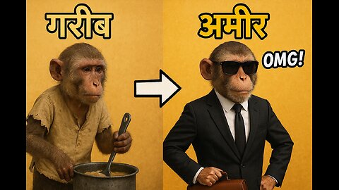 "गरीब से अमीर बंदर की धमाकेदार कहानी !