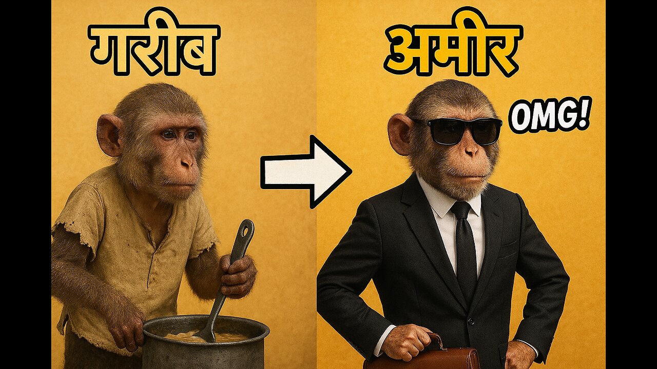 "गरीब से अमीर बंदर की धमाकेदार कहानी !