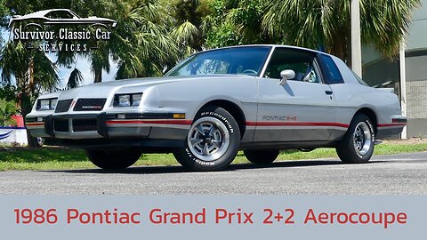 1986 Pontiac Grand Prix 2+2 Aerocoupe. Very Rare 1 of only 1225 produced! 25,562 Actual miles!